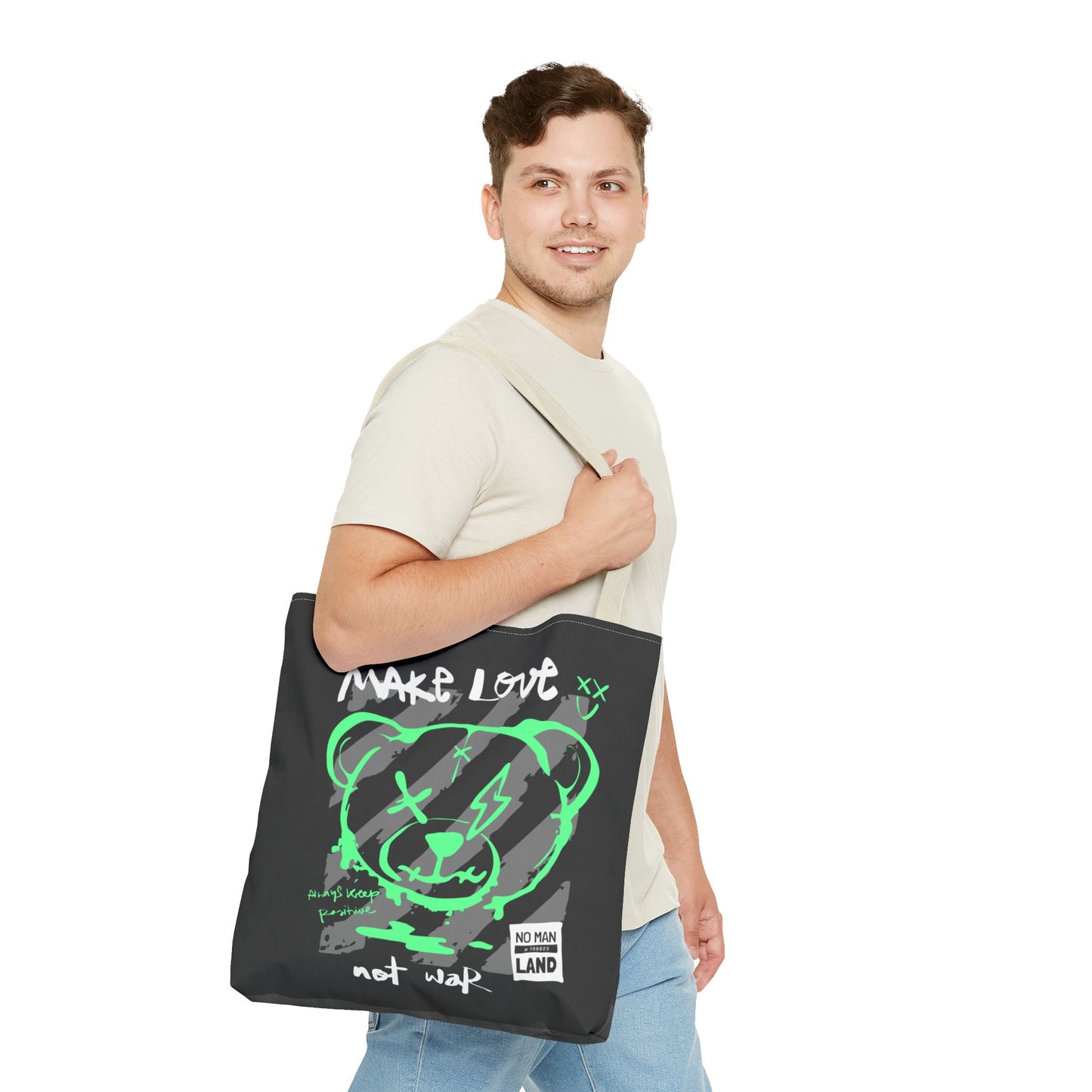 Make Love Not War — Tote Bag de protesta con estilo