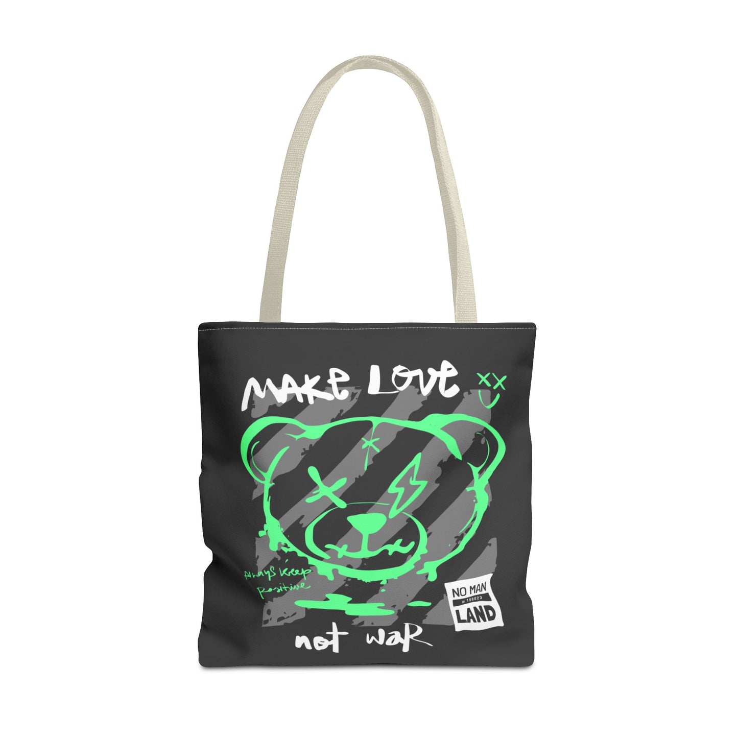 Make Love Not War — Tote Bag de protesta con estilo