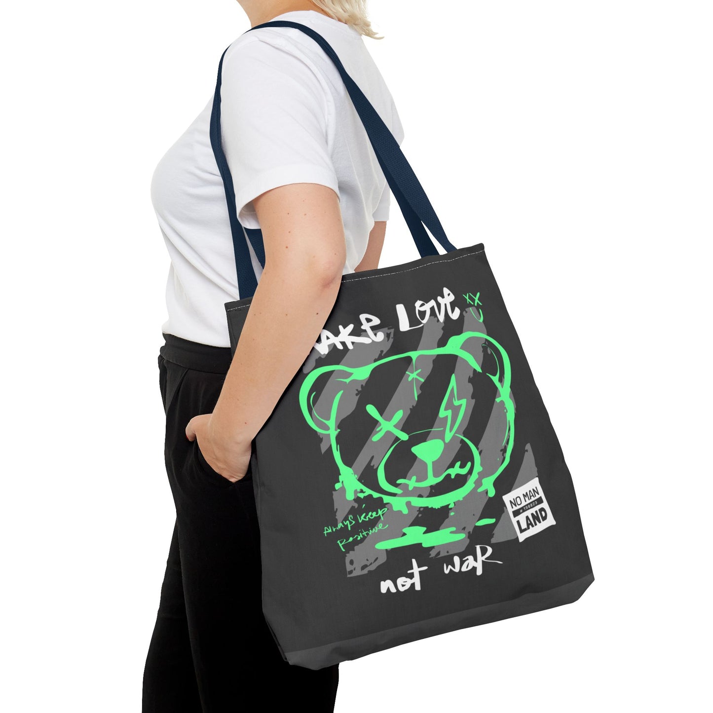 Make Love Not War — Tote Bag de protesta con estilo