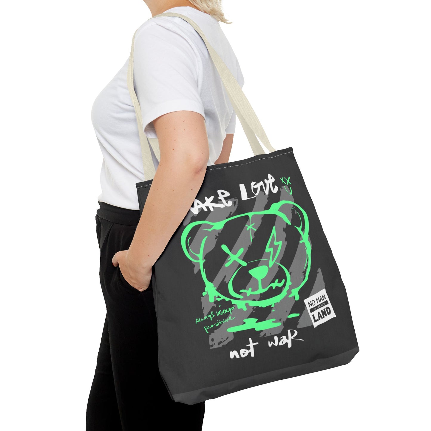 Make Love Not War — Tote Bag de protesta con estilo