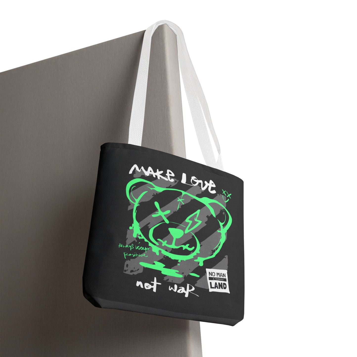 Make Love Not War — Tote Bag de protesta con estilo