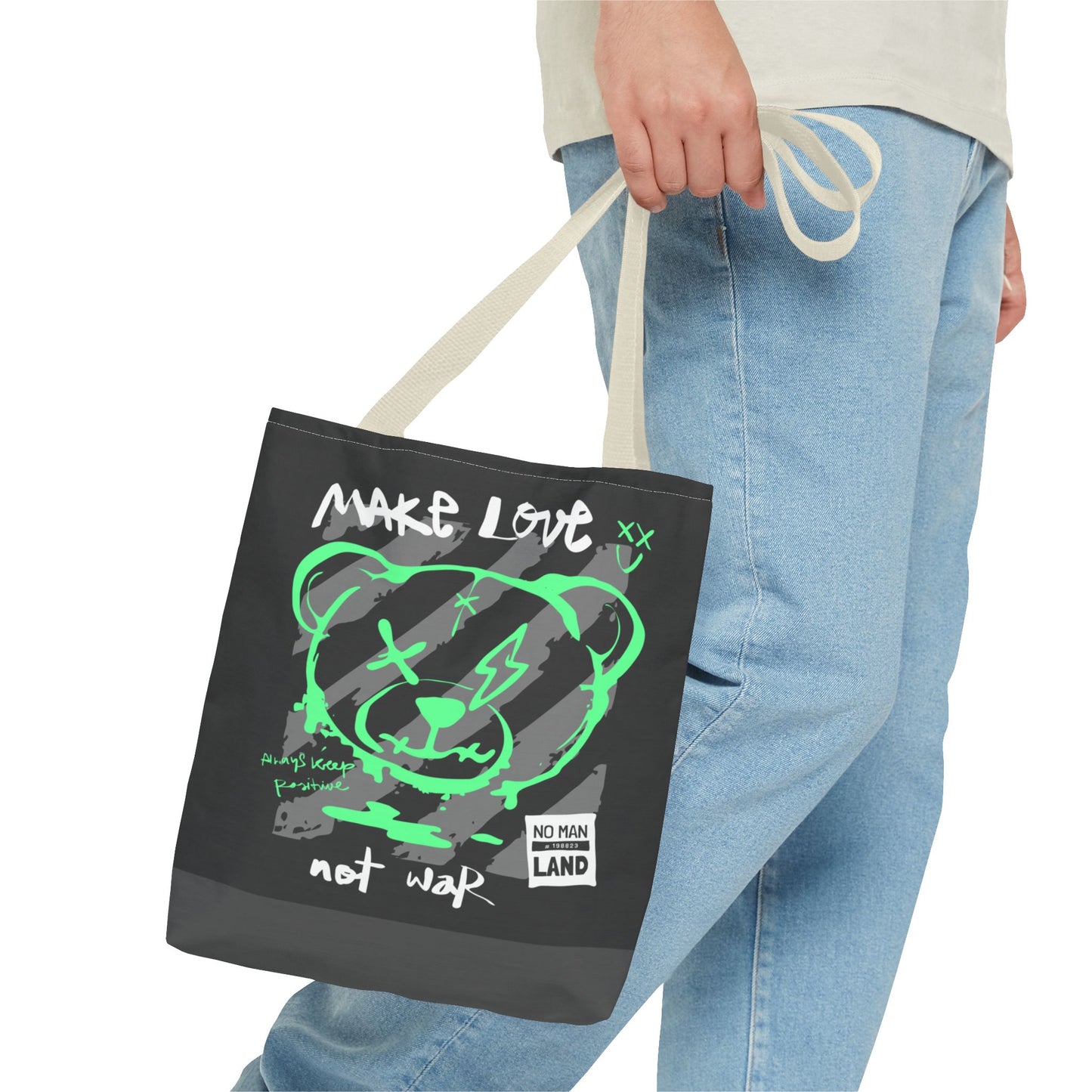 Make Love Not War — Tote Bag de protesta con estilo