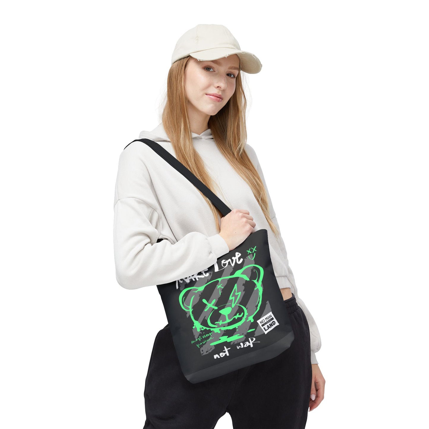 Make Love Not War — Tote Bag de protesta con estilo