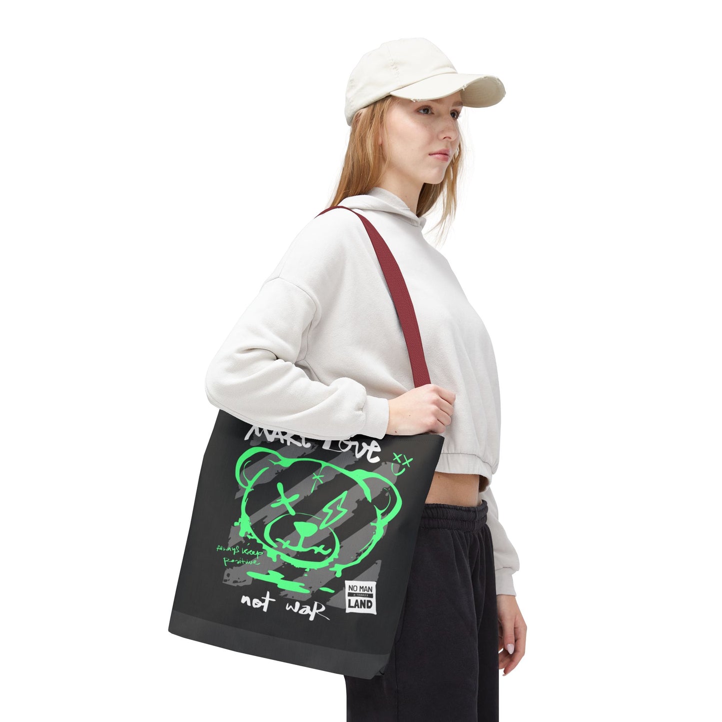 Make Love Not War — Tote Bag de protesta con estilo