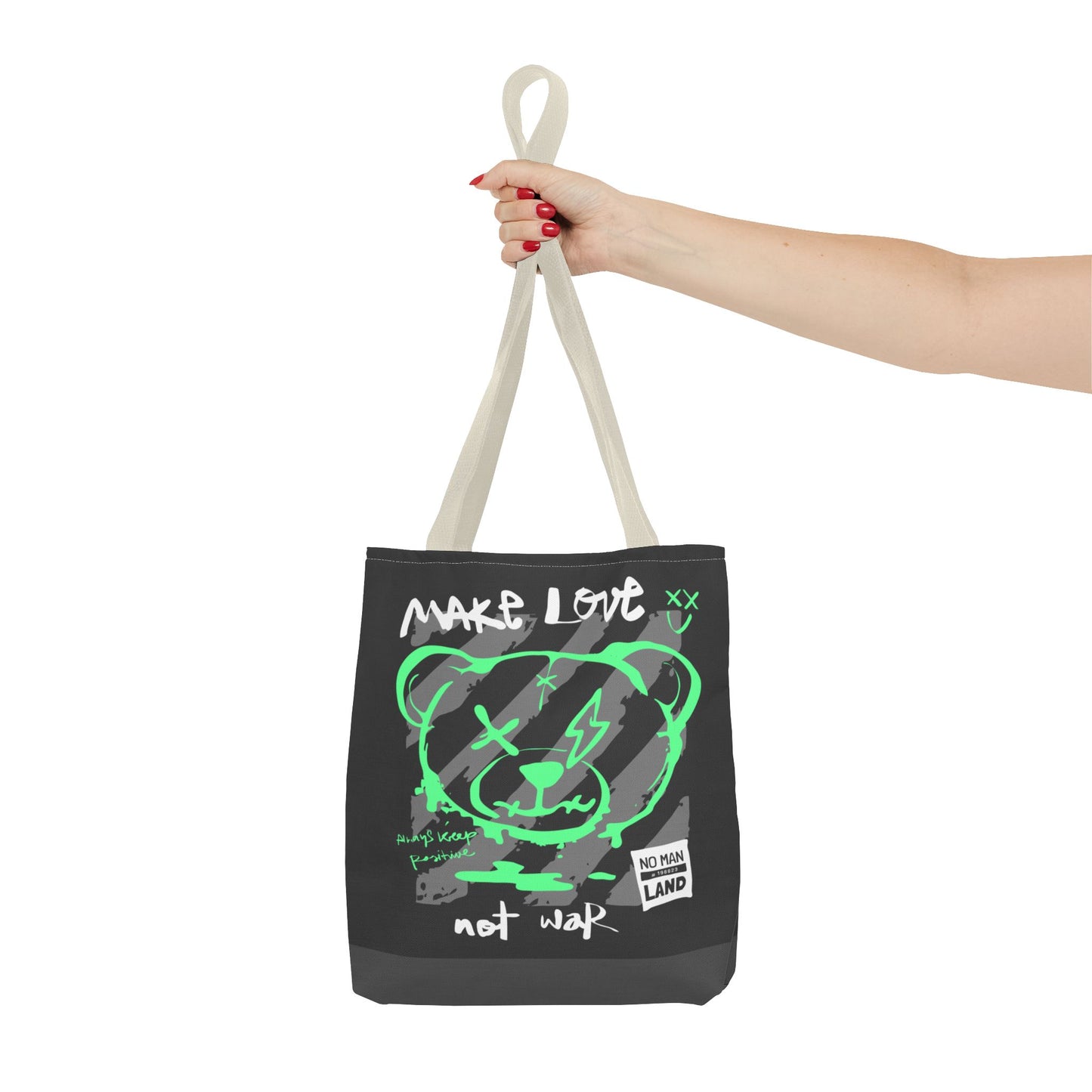Make Love Not War — Tote Bag de protesta con estilo