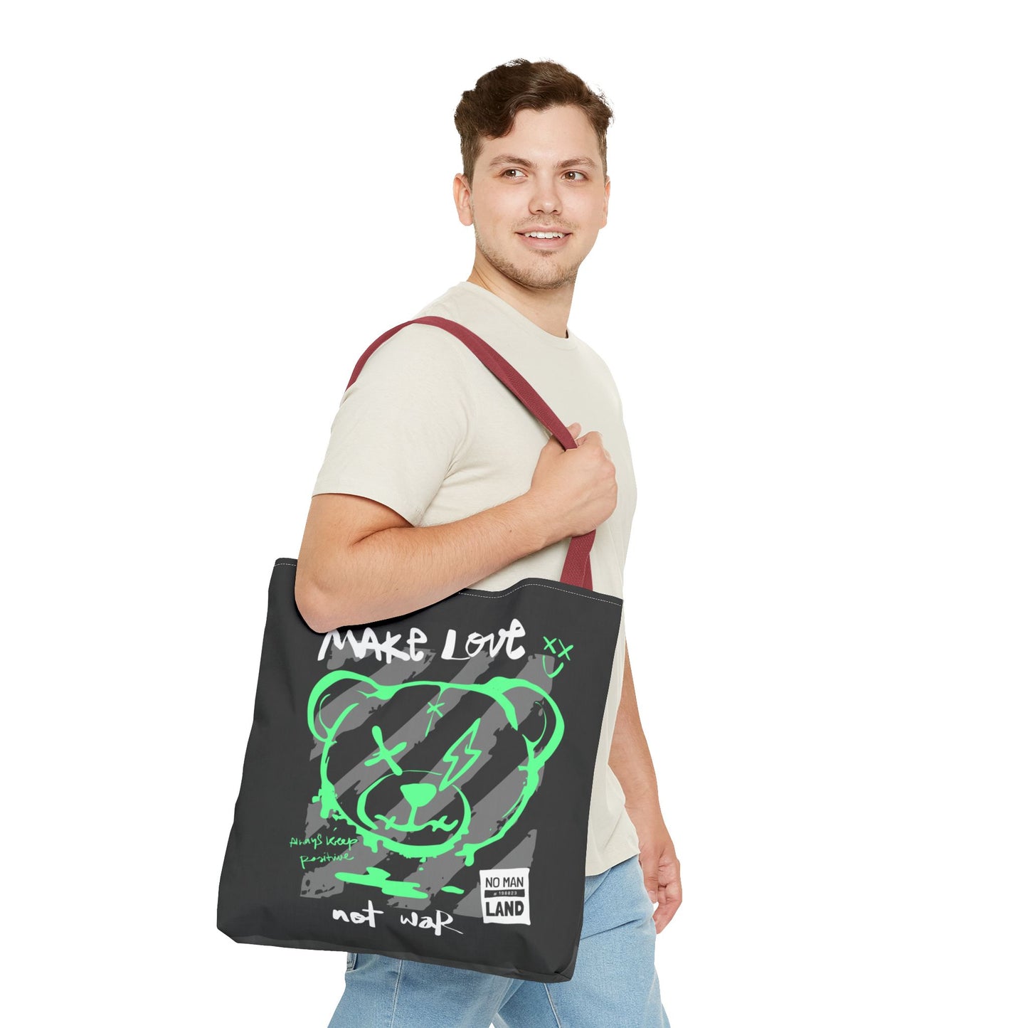 Make Love Not War — Tote Bag de protesta con estilo