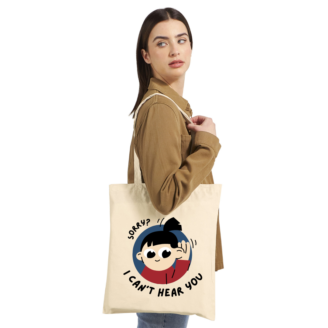 Bolsa de tela ecológica: Sorry I can't hear you