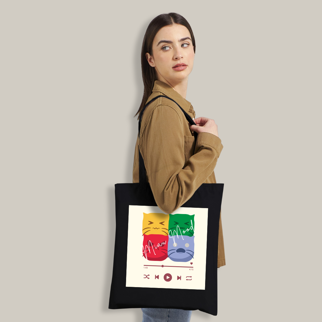 Bolsa de tela ecológica: Miau Mood