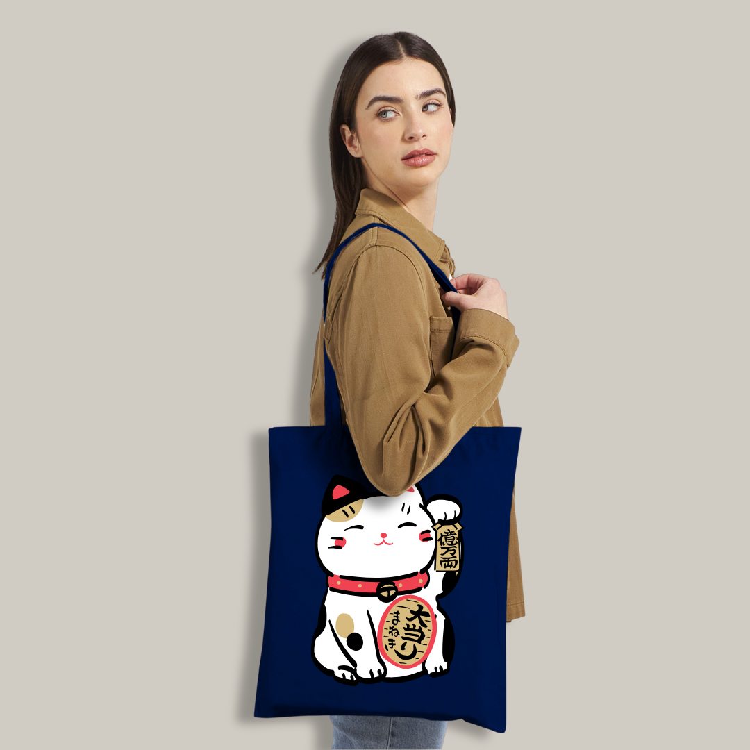 Bolsa de tela ecológica: Lucky Cat
