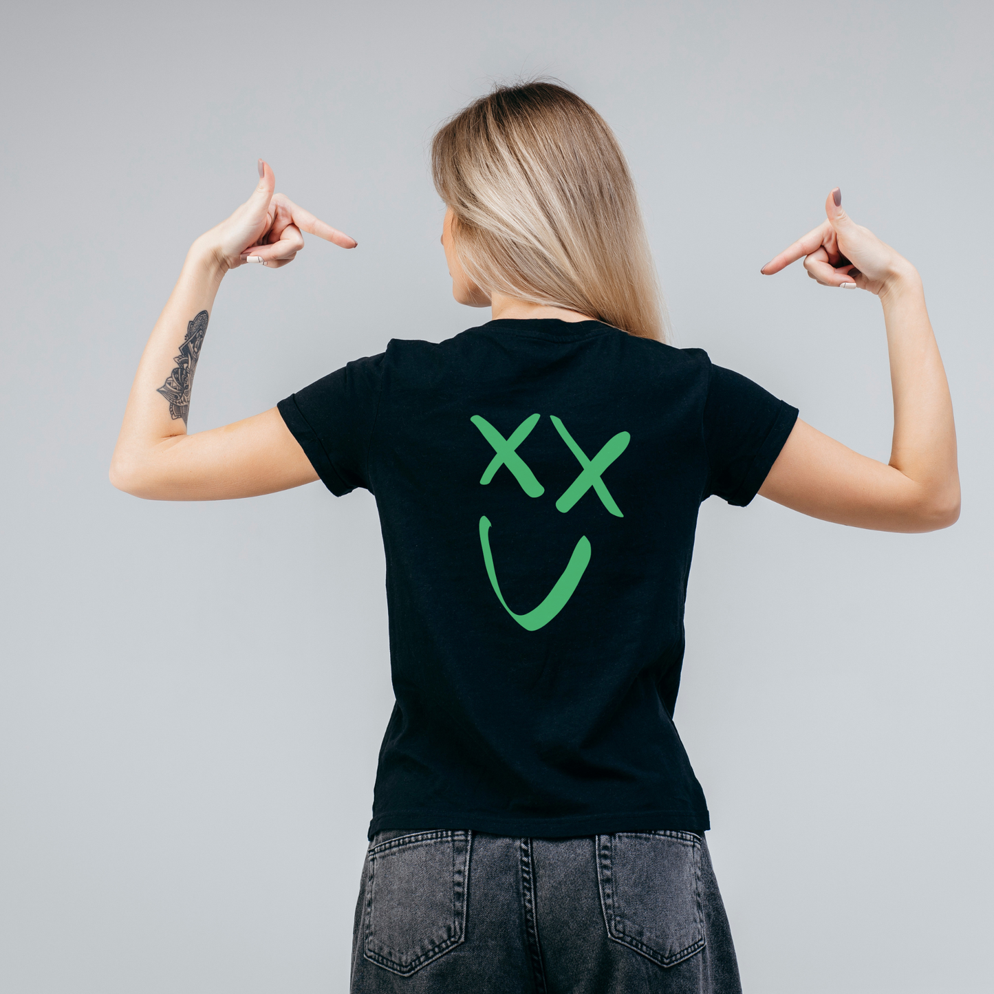 Boxy T-shirt Make Love Not War – Camiseta orgánica con mensaje