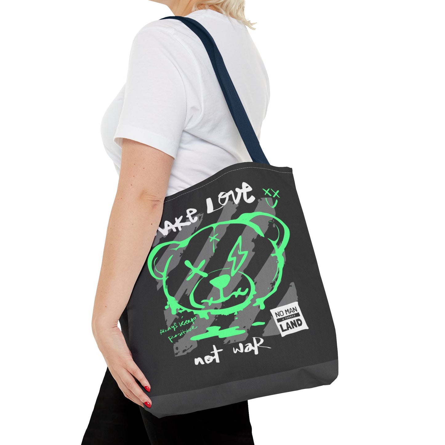 Make Love Not War — Tote Bag de protesta con estilo
