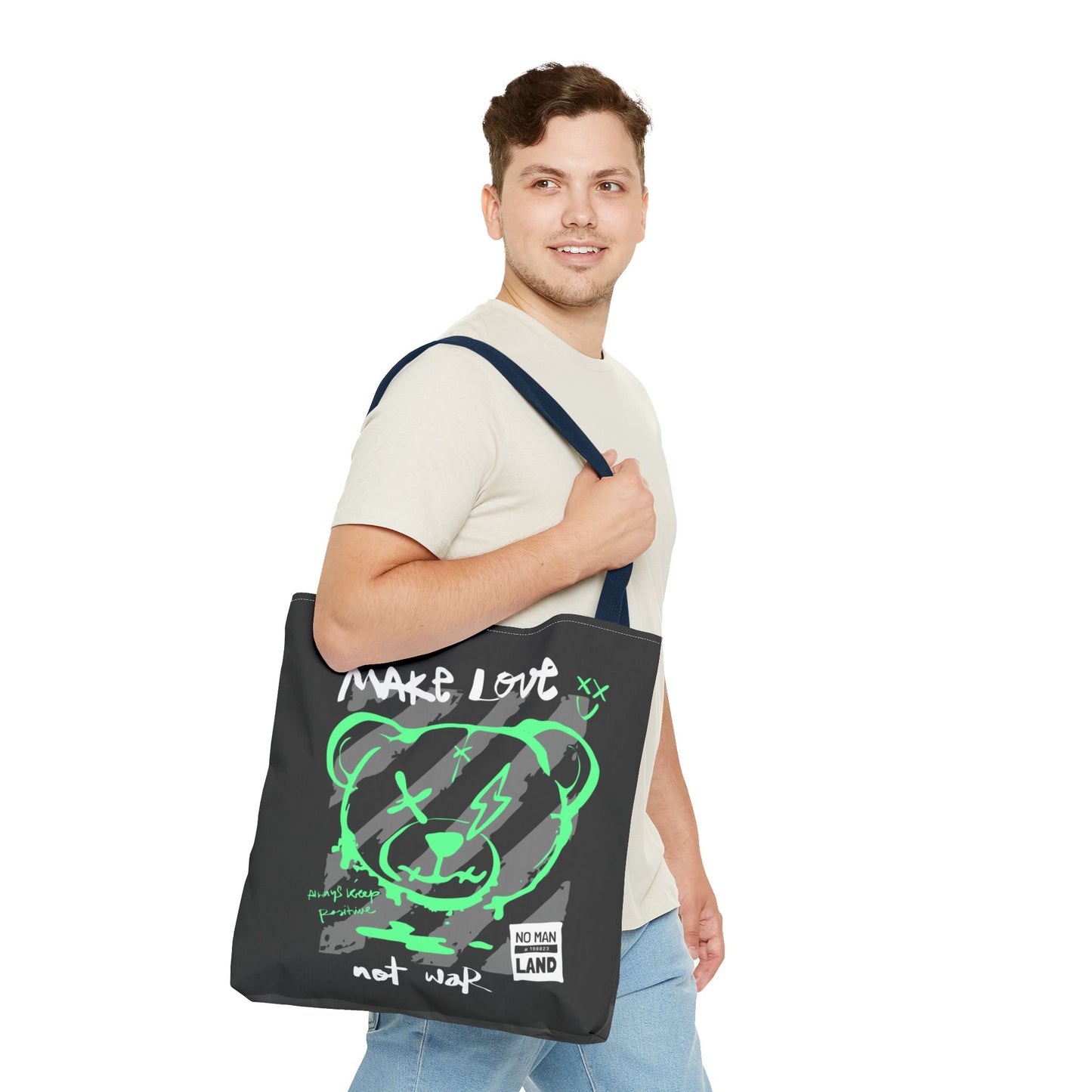 Make Love Not War — Tote Bag de protesta con estilo
