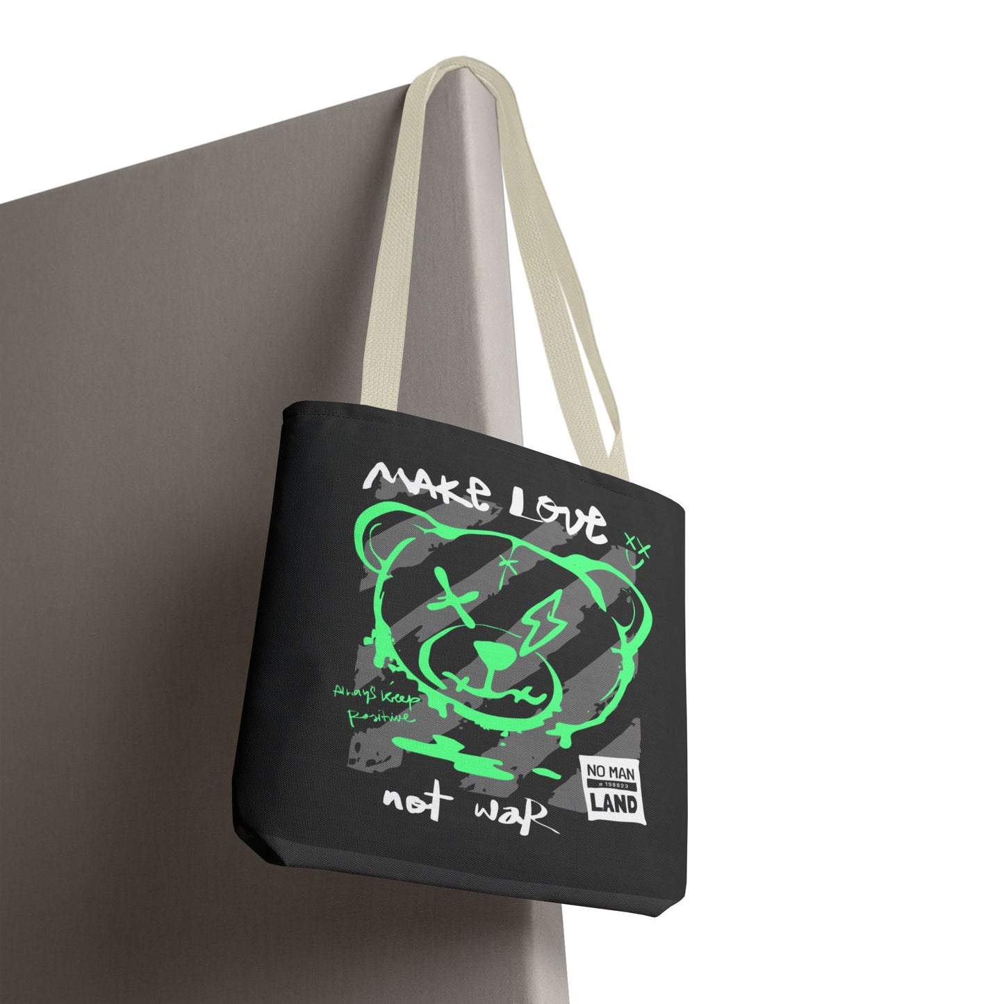 Make Love Not War — Tote Bag de protesta con estilo