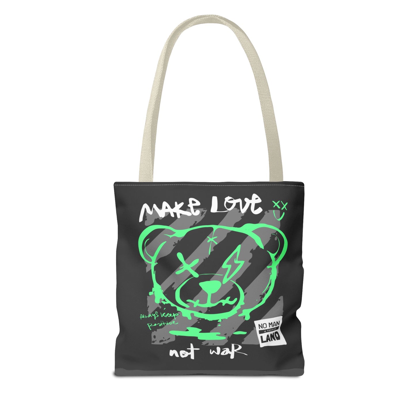 Make Love Not War — Tote Bag de protesta con estilo