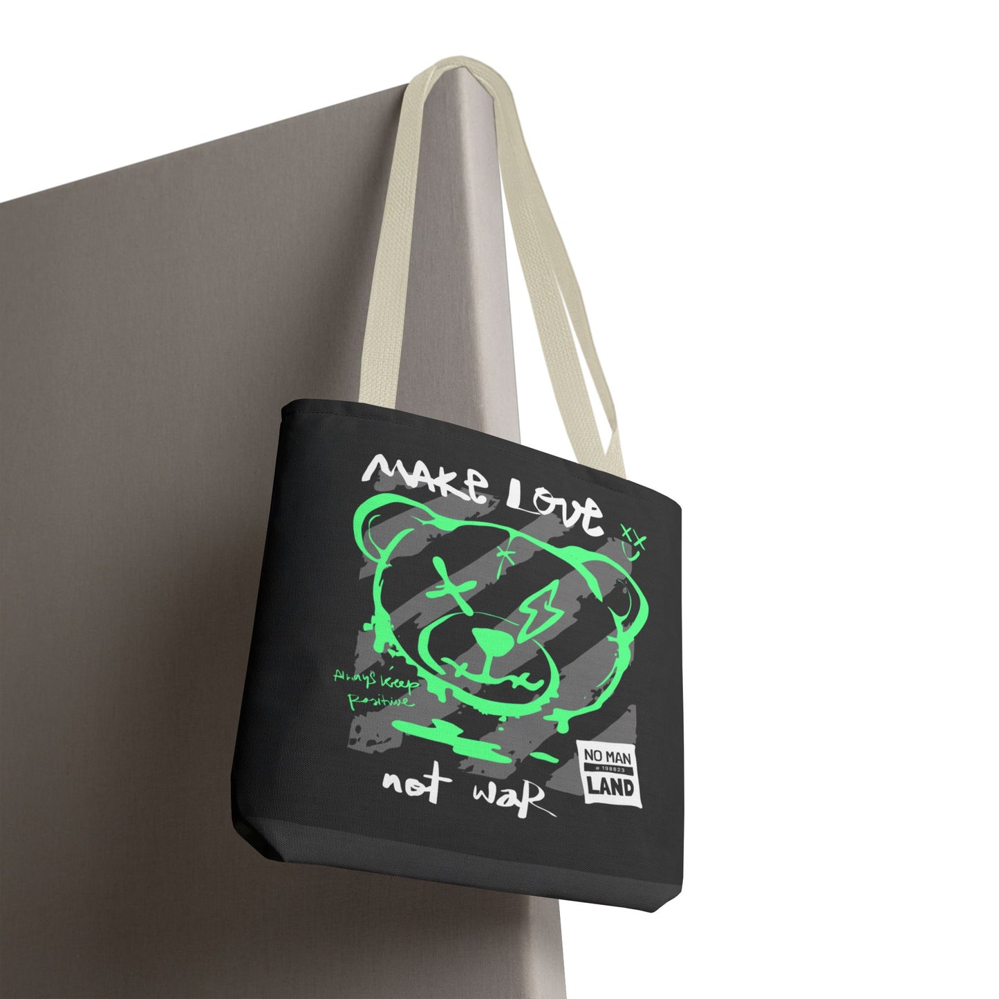 Make Love Not War — Tote Bag de protesta con estilo