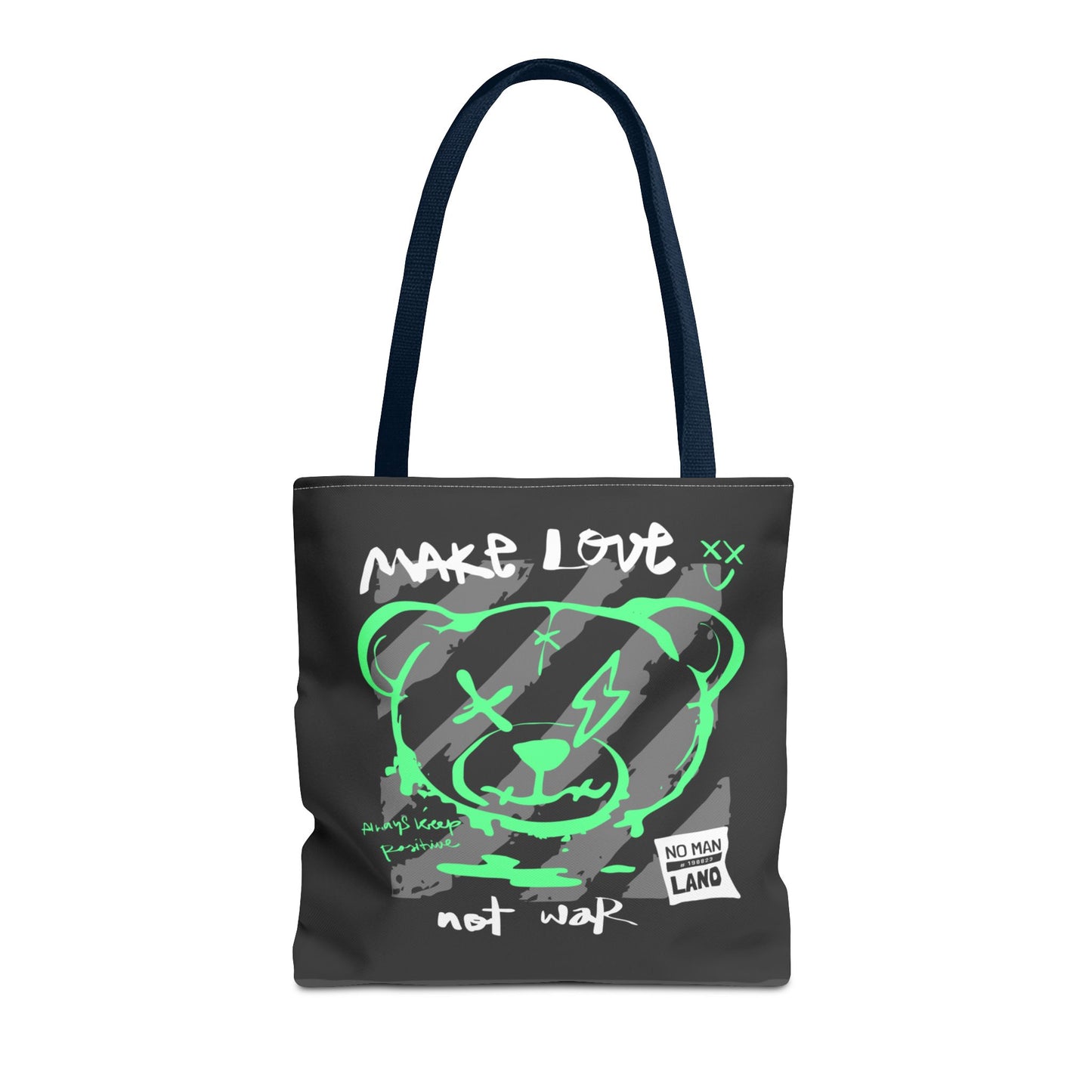 Make Love Not War — Tote Bag de protesta con estilo