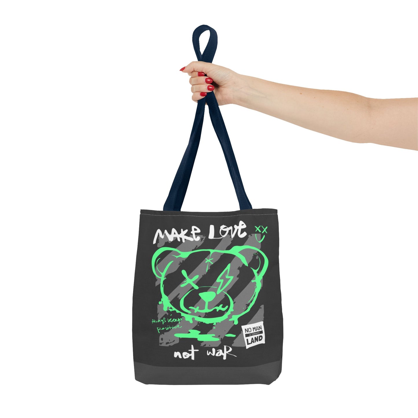 Make Love Not War — Tote Bag de protesta con estilo