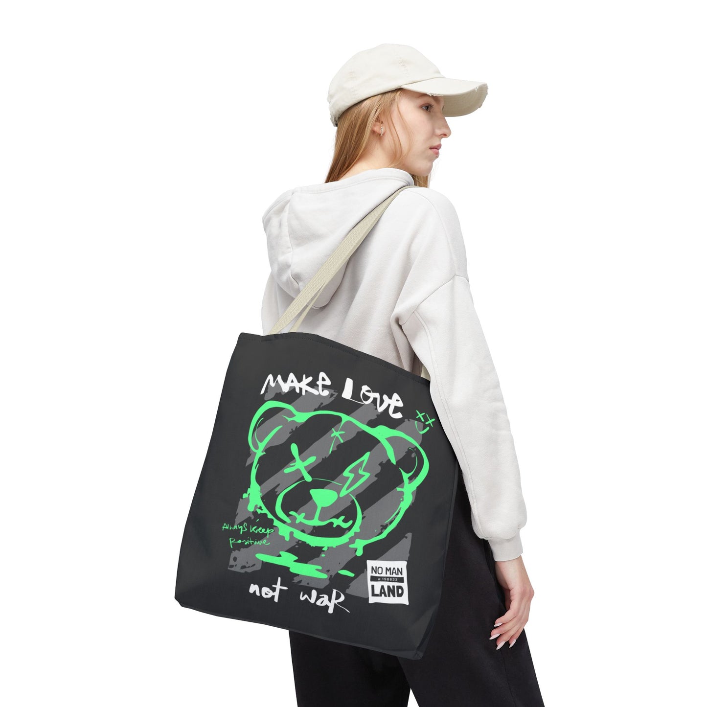 Make Love Not War — Tote Bag de protesta con estilo
