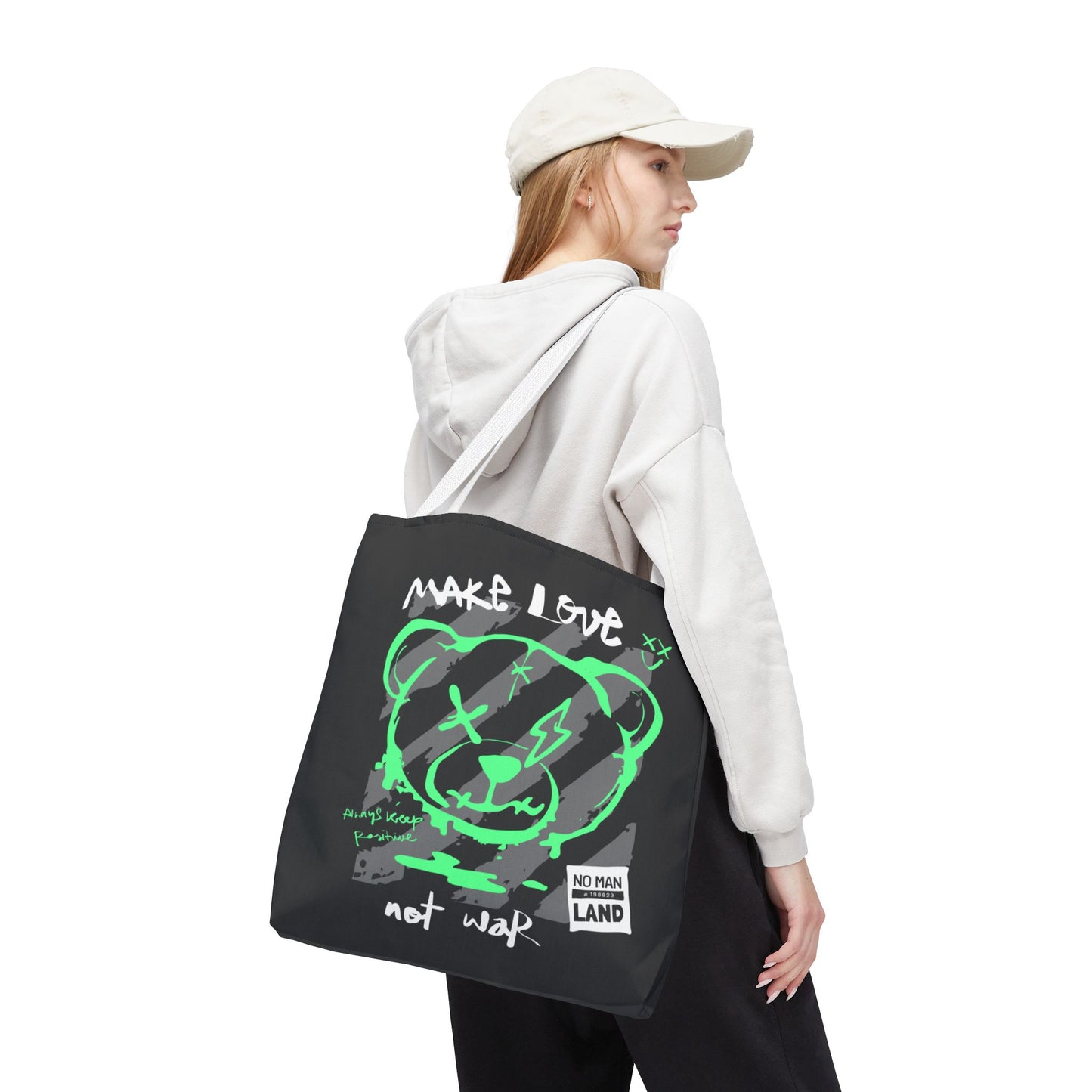Make Love Not War — Tote Bag de protesta con estilo