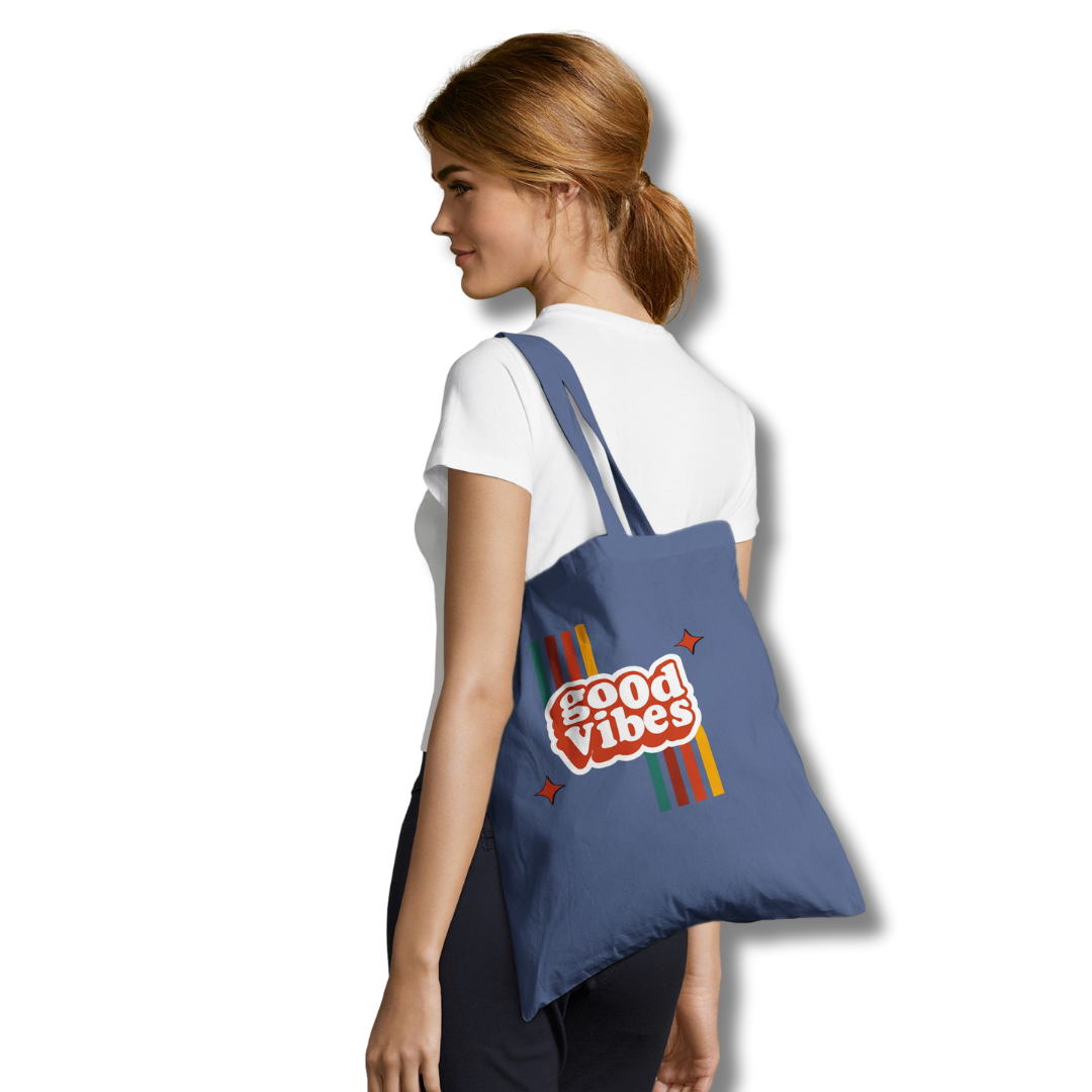 Bolsa de tela ecológica: Good Vibes