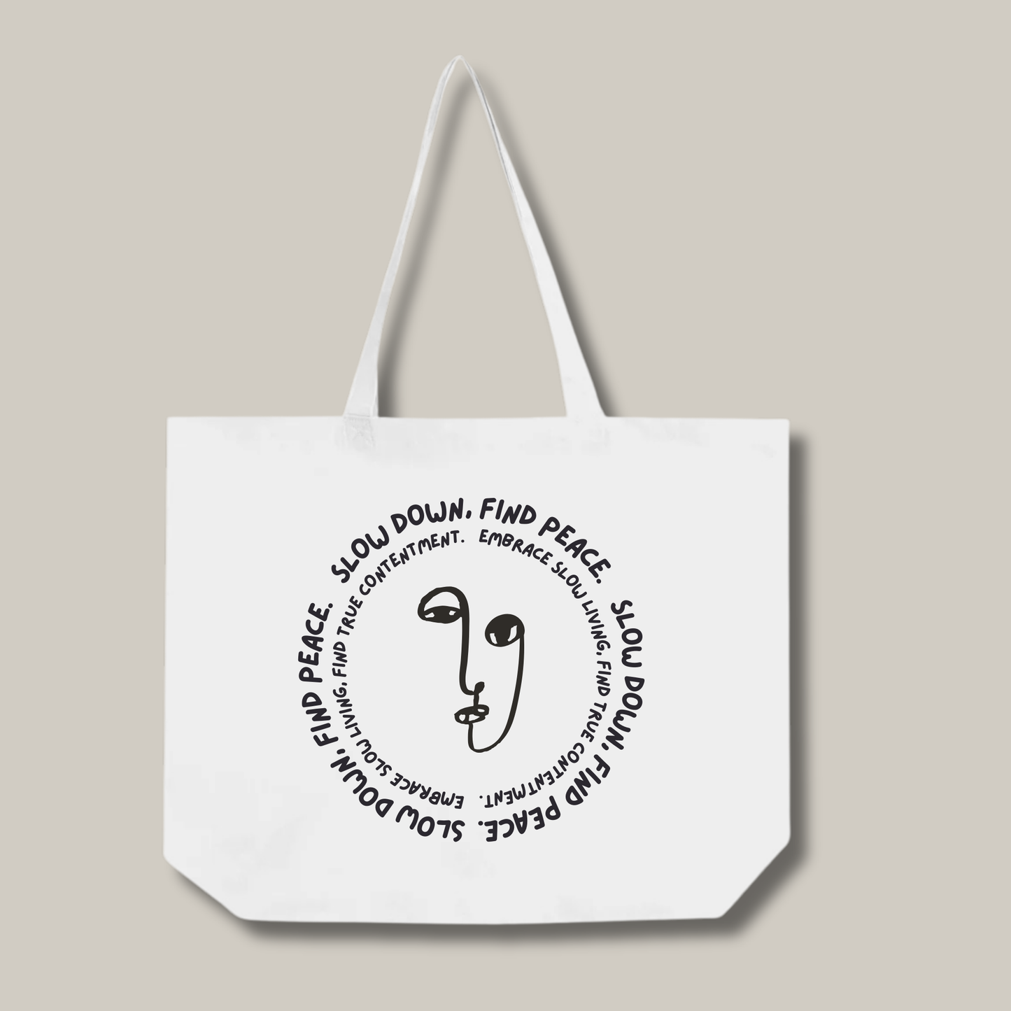 Bolsa de tela ecológica: Slow Down, Find Peace