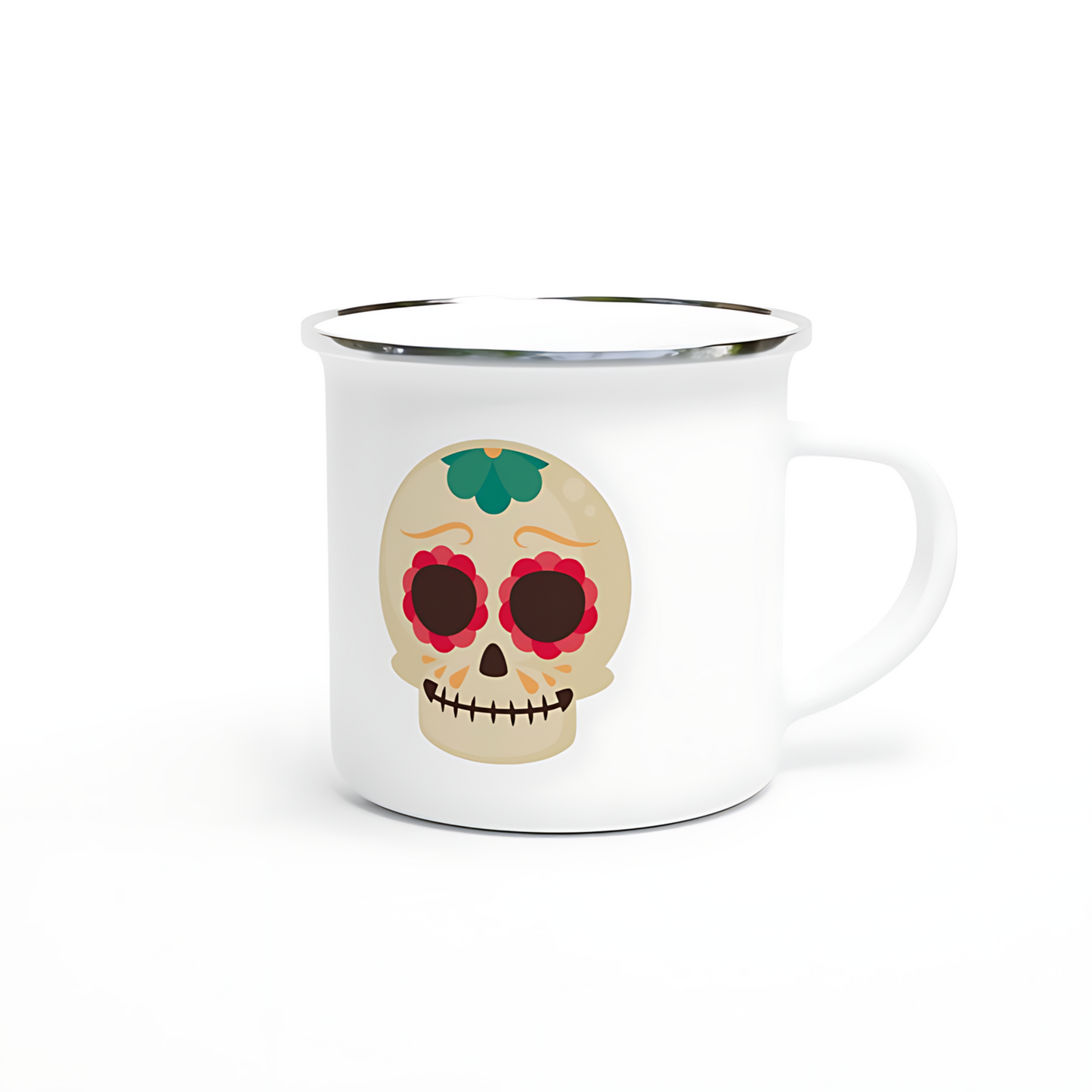 Taza Esmaltada Calavera