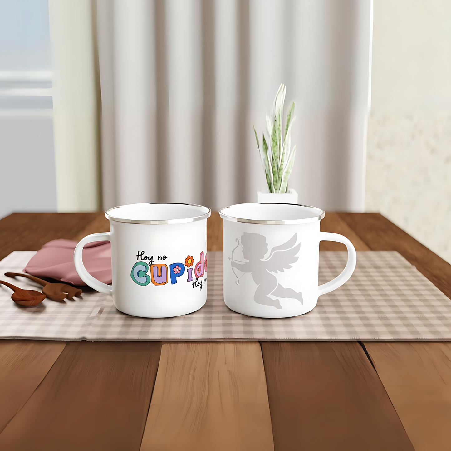 Taza Esmaltada Cupido