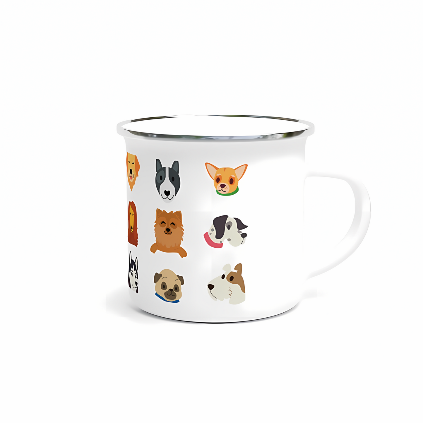 Taza Esmaltada Dogs