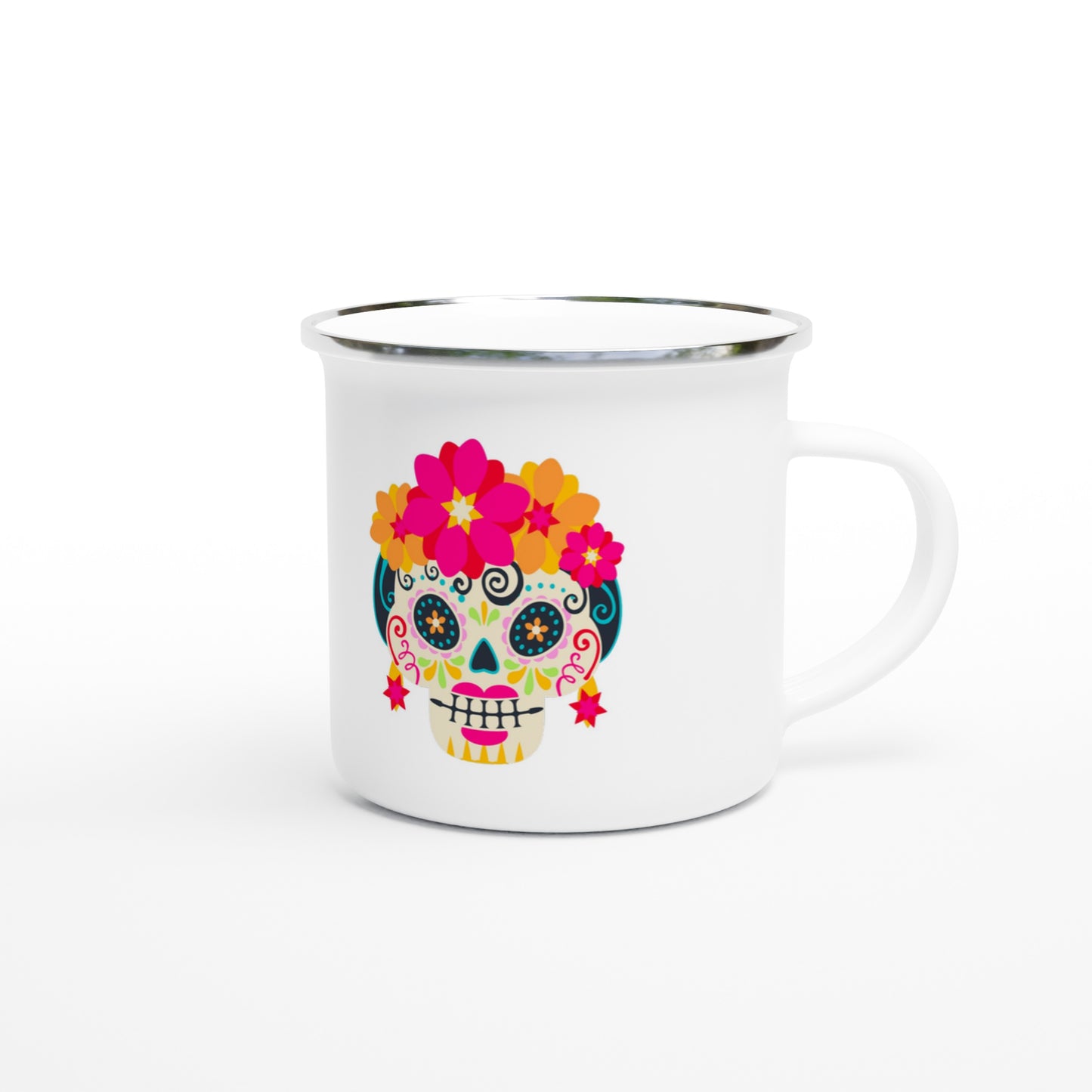 Taza Esmaltada Catrina