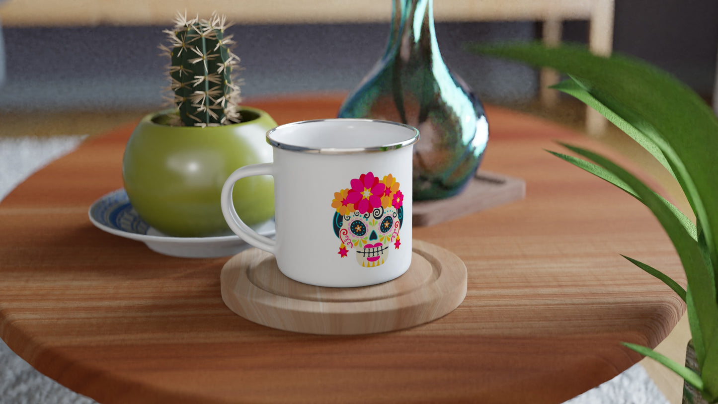 Taza Esmaltada Catrina