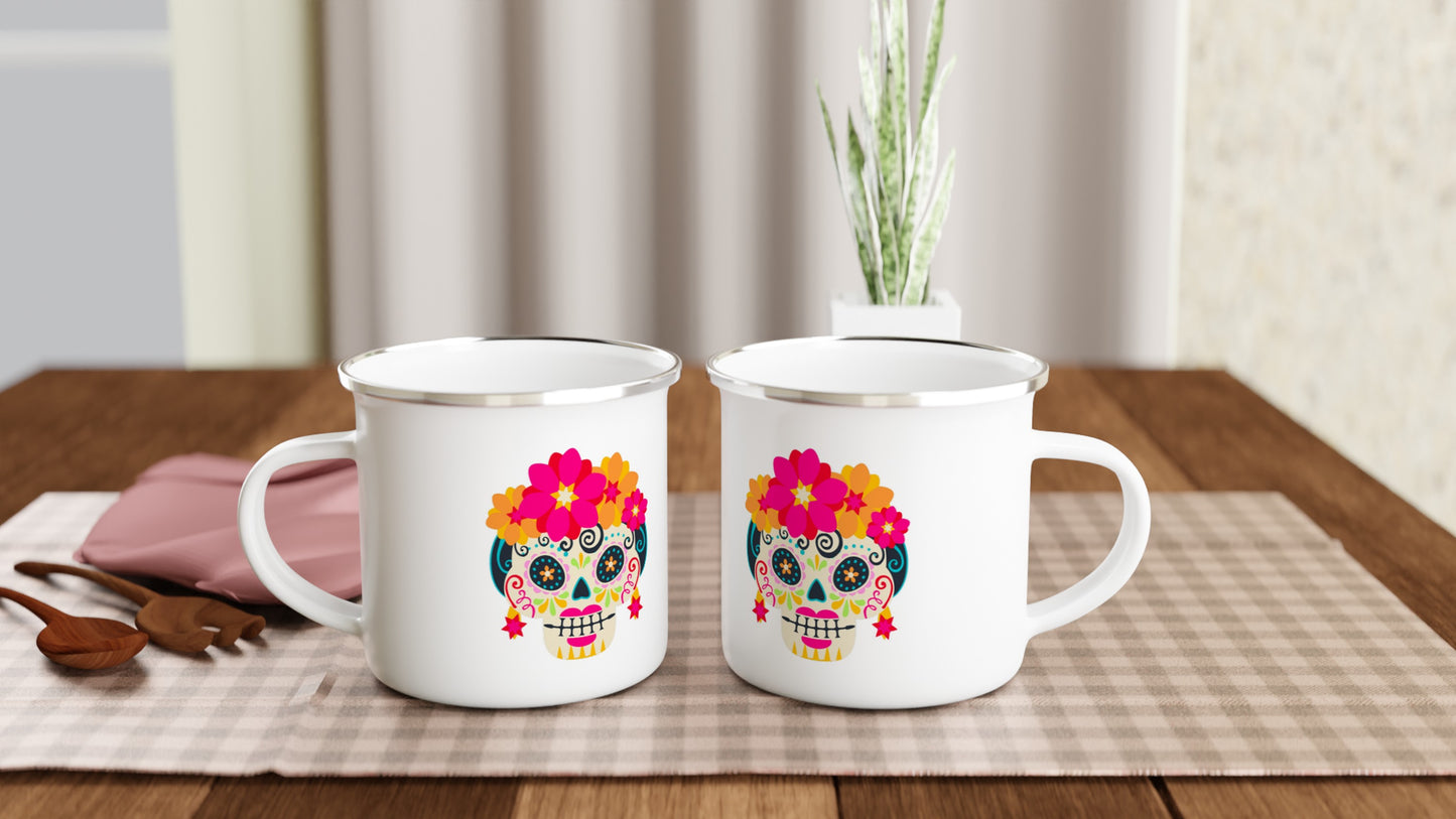 Taza Esmaltada Catrina