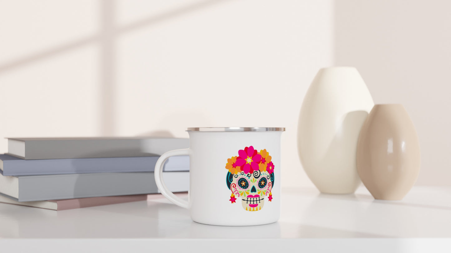 Taza Esmaltada Catrina